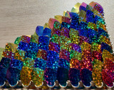 wholesale 500pcs Plastic Rainbow Glitter Dragon Scale,ScaleMaille,Scale Mail Armor,Chainmaille,Mermaid Scale,Scale Maille Supplies