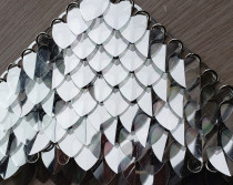 wholesale 500pcs Plastic Transparent Silver Dragon Scale,ScaleMaille,Scale Mail Armor,Chainmaille,Mermaid Scale,Scale Maille Supplies
