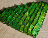 wholesale 500pcs Plastic Holographic Gold Dragon Scale,ScaleMaille,Scale Mail Armor,Chainmaille,Mermaid Scale,Scale Maille Supplies