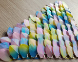 wholesale 500pcs Plastic Ombre Dragon Scale,ScaleMaille,Scale Mail Armor,Chainmaille,Mermaid Scale,Scale Maille Supplies