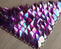 wholesale 500pcs Plastic Iridescent Dragon Scale,ScaleMaille,Scale Mail Armor,Chainmaille,Mermaid Scale,Scale Maille Supplies