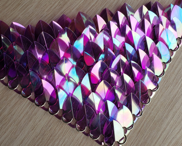 wholesale 500pcs Plastic Iridescent Dragon Scale,ScaleMaille,Scale Mail Armor,Chainmaille,Mermaid Scale,Scale Maille Supplies