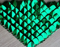 wholesale 500pcs Plastic Green Dragon Scale,ScaleMaille,Scale Mail Armor,Chainmaille,Mermaid Scale,Scale Maille Supplies