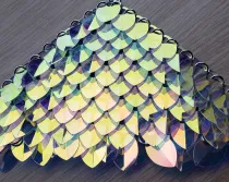 wholesale 500pcs Plastic Iridescent Dragon Scale,ScaleMaille,Scale Mail Armor,Chainmaille,Mermaid Scale,Scale Maille Supplies