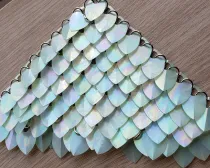 wholesale 500pcs Plastic Iridescent Dragon Scale,ScaleMaille,Scale Mail Armor,Chainmaille,Mermaid Scale,Scale Maille Supplies