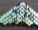 wholesale 500pcs Plastic Iridescent Dragon Scale,ScaleMaille,Scale Mail Armor,Chainmaille,Mermaid Scale,Scale Maille Supplies