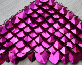 wholesale 500pcs Plastic Magenta Dragon Scale,ScaleMaille,Scale Mail Armor,Chainmaille,Mermaid Scale,Scale Maille Supplies