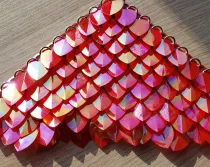 wholesale 500pcs Plastic Iridescent Dragon Scale,ScaleMaille,Scale Mail Armor,Chainmaille,Mermaid Scale,Scale Maille Supplies