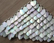 wholesale 500pcs Plastic Iridescent Dragon Scale,ScaleMaille,Scale Mail Armor,Chainmaille,Mermaid Scale,Scale Maille Supplies