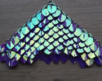 wholesale 500pcs Plastic Iridescent Dragon Scale,ScaleMaille,Scale Mail Armor,Chainmaille,Mermaid Scale,Scale Maille Supplies