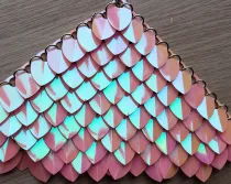 wholesale 500pcs Plastic Iridescent Dragon Scale,ScaleMaille,Scale Mail Armor,Chainmaille,Mermaid Scale,Scale Maille Supplies
