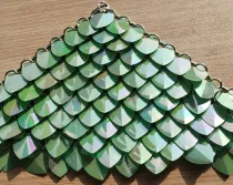 wholesale 500pcs Plastic Iridescent Dragon Scale,ScaleMaille,Scale Mail Armor,Chainmaille,Mermaid Scale,Scale Maille Supplies