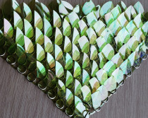 wholesale 500pcs Plastic Green Dragon Scale,ScaleMaille,Scale Mail Armor,Chainmaille,Mermaid Scale,Scale Maille Supplies