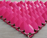 wholesale 500pcs Plastic Hot Pink Dragon Scale,ScaleMaille,Scale Mail Armor,Chainmaille,Mermaid Scale,Scale Maille Supplies