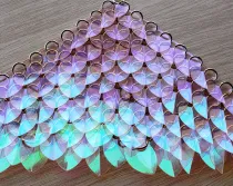 wholesale 500pcs Plastic Iridescent Dragon Scale,ScaleMaille,Scale Mail Armor,Chainmaille,Mermaid Scale,Scale Maille Supplies