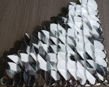 wholesale 500pcs Plastic Transparent Silver Dragon Scale,ScaleMaille,Scale Mail Armor,Chainmaille,Mermaid Scale,Scale Maille Supplies