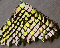 wholesale 500pcs Plastic Iridescent Dragon Scale,ScaleMaille,Scale Mail Armor,Chainmaille,Mermaid Scale,Scale Maille Supplies