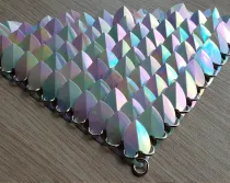 wholesale 500pcs Plastic Iridescent Dragon Scale,ScaleMaille,Scale Mail Armor,Chainmaille,Mermaid Scale,Scale Maille Supplies