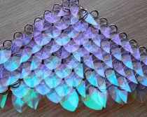 wholesale 500pcs Plastic Iridescent Dragon Scale,ScaleMaille,Scale Mail Armor,Chainmaille,Mermaid Scale,Scale Maille Supplies