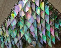 wholesale 500pcs Plastic Iridescent Dragon Scale,ScaleMaille,Scale Mail Armor,Chainmaille,Mermaid Scale,Scale Maille Supplies