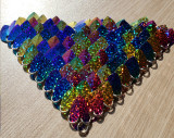 wholesale 500pcs Plastic Rainbow Glitter Dragon Scale,ScaleMaille,Scale Mail Armor,Chainmaille,Mermaid Scale,Scale Maille Supplies