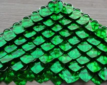 wholesale 500pcs Plastic Green Dragon Scale,ScaleMaille,Scale Mail Armor,Chainmaille,Mermaid Scale,Scale Maille Supplies