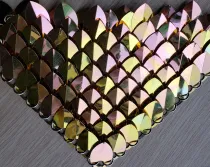 wholesale 500pcs Plastic Iridescent Dragon Scale,ScaleMaille,Scale Mail Armor,Chainmaille,Mermaid Scale,Scale Maille Supplies