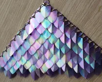 Wholesale  500pcs Large Size Holographic Iridescent Dragon Scale,ScaleMaille,Scale Mail Armor,Chainmaille,Mermaid Scale,Scale Maille Supplies