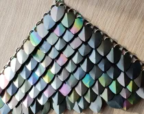 wholesale 500pcs Plastic Iridescent Dragon Scale,ScaleMaille,Scale Mail Armor,Chainmaille,Mermaid Scale,Scale Maille Supplies