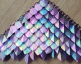 Wholesale  500pcs Large Size Holographic Iridescent Dragon Scale,ScaleMaille,Scale Mail Armor,Chainmaille,Mermaid Scale,Scale Maille Supplies