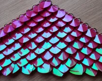 Wholesale 500pcs Plastic Iridescent Dragon Scale,ScaleMaille,Scale Mail Armor,Chainmaille,Mermaid Scale,Scale Maille Supplies