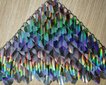 100pcs Large Hologram Plastic Dragon Scale Handmade Rainbow Holographic ScaleMaille Maille Chainmaille Mermaid Scale