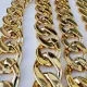 4 Feet Supper Large Chunky Resin Gold Chain Links, Plastic Chain Links, Necklace Chain Links, Open Link ,Size 15mmx25mm