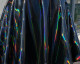 4-Way Stretch  Shiny Mirror Holographic PVC Vinyl  Fabric,Iridescent Rainbow Fabric,Hologram Holographic Fabric by the yard