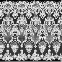 5 Yards Wedding Bridal Geometric Embroidery Lace Mesh Fabric Width 130cm