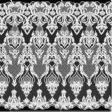 5 Yards Wedding Bridal Geometric Embroidery Lace Mesh Fabric Width 130cm