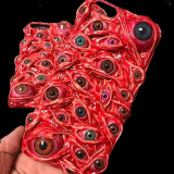 Handmade Gothic Horrible Blood Eyeball  iPhone Case