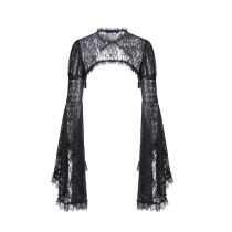Women Gothic lace Cape with big sleeves Halloween Costume