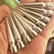 wholesale 100pcs Tree Screw Spikes Screwback Studs Rivets  Metal  Spikes Studs for Punk Style Clothing Accessories DIY Craft Decoration