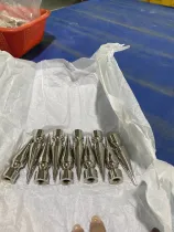 Wholesale 50pcs Giant Spikes Screwback 20x77mm Cone Studs Rivets Metal Tree Spikes Studs for Punk Style Clothing Accessories DIY Craft Decoration