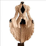 Gothic Victorian Ruffle Sleeve Dress