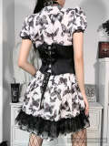 Black and White Gothic Dress