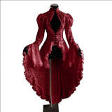 Gothic Victorian Ruffle Sleeve Dress