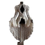 Gothic Victorian Ruffle Sleeve Dress