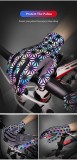Rainbow Reflective Full Finger Gloves Reflection Dazzle MTB Cycling Long Glove Outdoor Sport Mittens Noctilucent Motorcycle Gloves