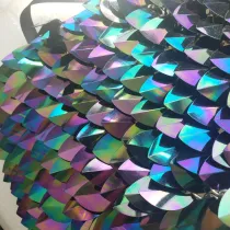 Wholesale  500pcs Large Size Holographic Iridescent Dragon Scale,ScaleMaille,Scale Mail Armor,Chainmaille,Mermaid Scale,Scale Maille Supplies