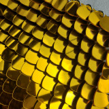 Wholesale 500pcs Plastic Acrylic Mirror Gold Dragon Scales,Scale Maille Bulk Supplies,ScaleMaille,Scale Mail Armor,Chainmaille,Mermaid Scale