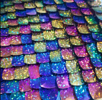 Wholesale 500pcs Plastic Rainbow Glitter Dragon Scales,Scale Maille Bulk Supplies,ScaleMaille,Scale Mail Armor,Chainmaille,Mermaid Scale