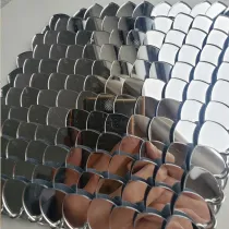 Wholesale 500pcs Plastic Acrylic Mirror Silver Dragon Scales,Scale Maille Bulk Supplies,ScaleMaille,Scale Mail Armor,Chainmaille,Mermaid Scale