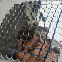 Wholesale 500pcs Plastic Acrylic Mirror Silver Dragon Scales,Scale Maille Bulk Supplies,ScaleMaille,Scale Mail Armor,Chainmaille,Mermaid Scale